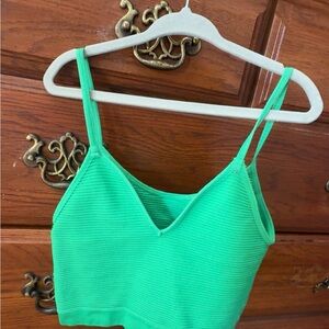 Green Ribbed Cami